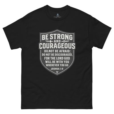 Courageous Faith Unisex Tee - Joshua 1: 9 Inspirational Wear