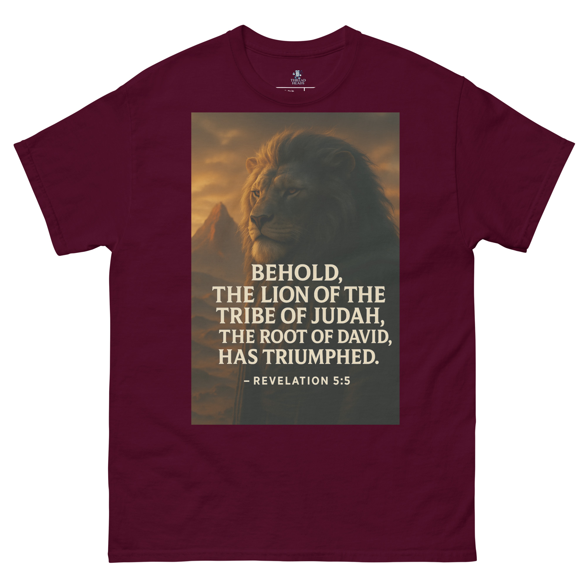 Bold Lion of Judah Unisex Tee – Embrace Faith in Style