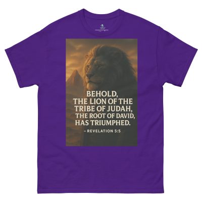 Bold Lion of Judah Unisex Tee – Embrace Faith in Style