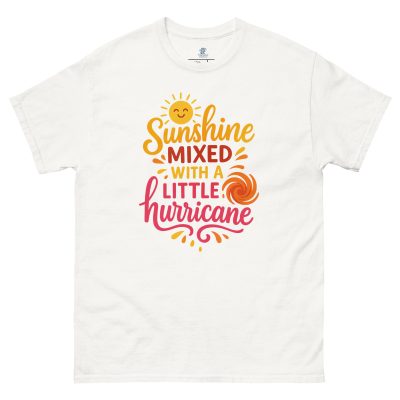 Sunshine Meets Hurricane Tee - Comfy Unisex Humor Shirt